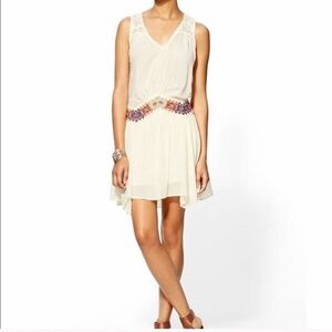 Free People Boho Embroidered Waist Dress.  Size Small.